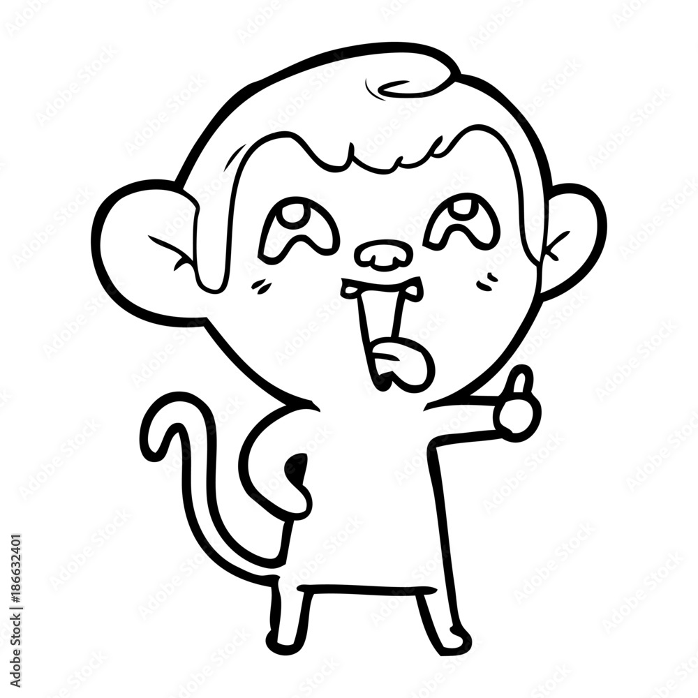 crazy cartoon monkey crazy cartoon monkey