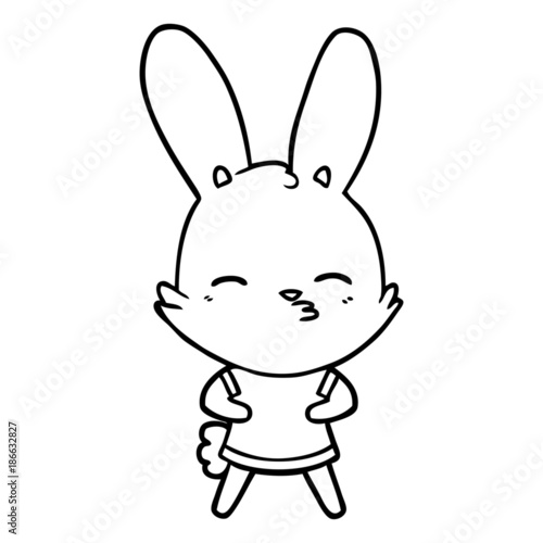 curious bunny cartoon