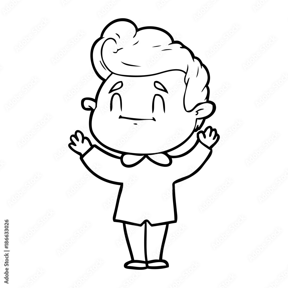 happy cartoon man happy cartoon man