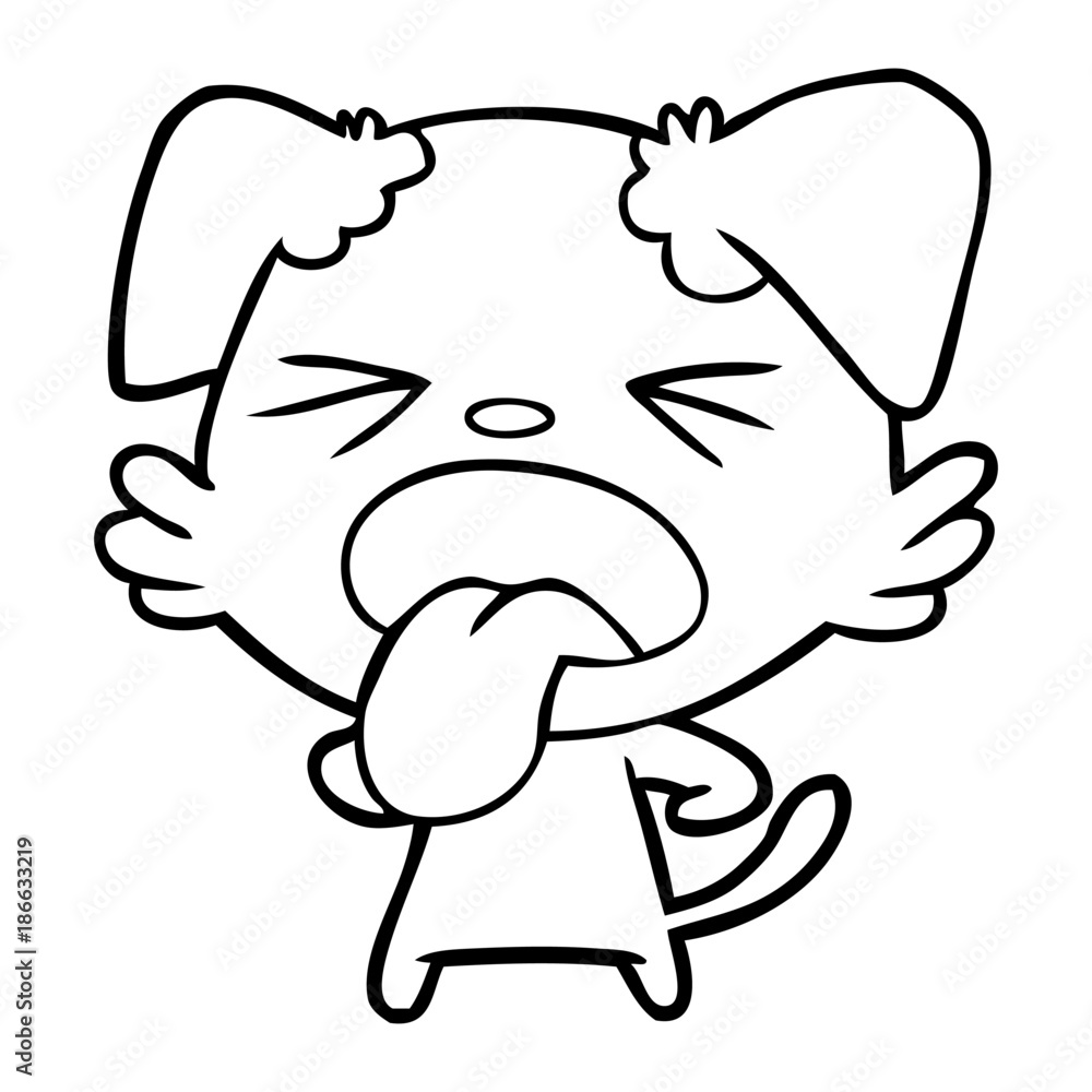 cartoon disgusted dog cartoon disgusted dog