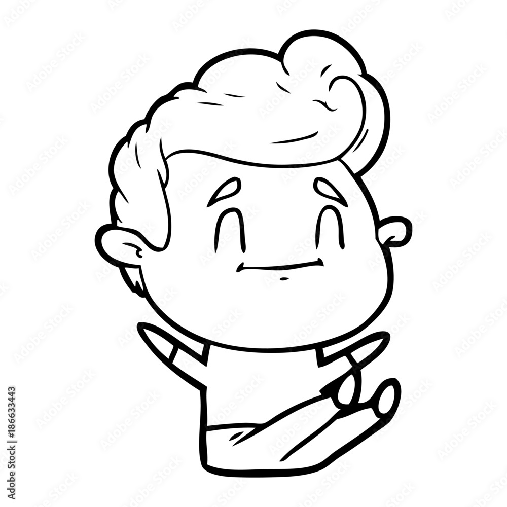 happy cartoon man happy cartoon man