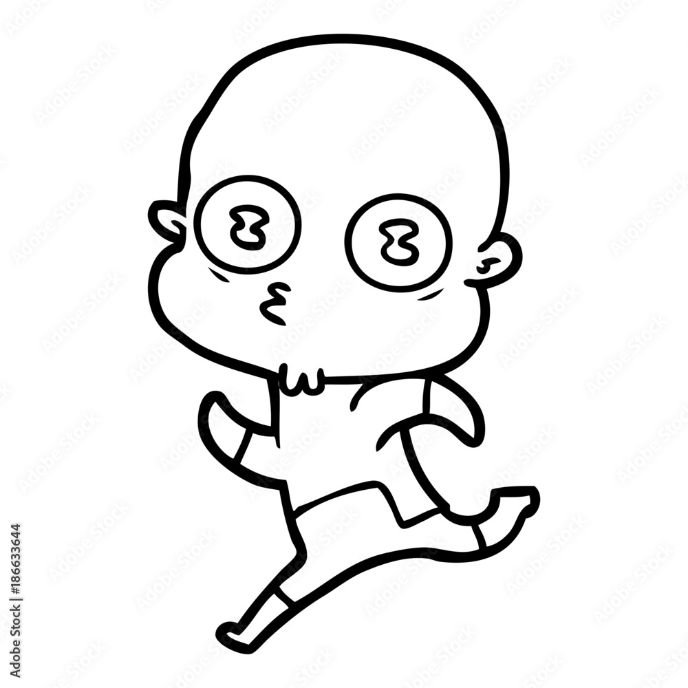 cartoon weird bald spaceman cartoon weird bald spaceman