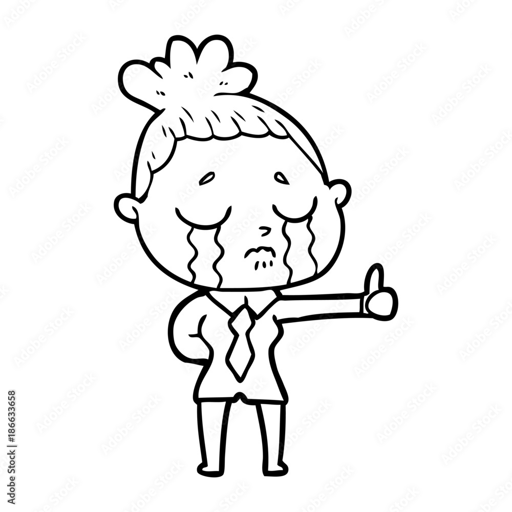 cartoon crying businesswoman cartoon crying businesswoman
