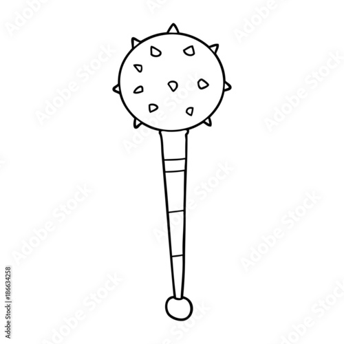 cartoon medieval mace