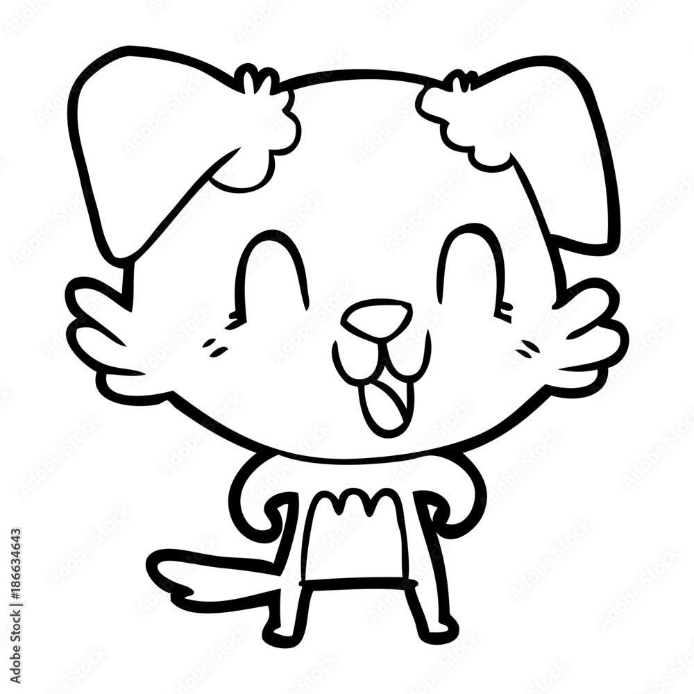 laughing cartoon dog laughing cartoon dog