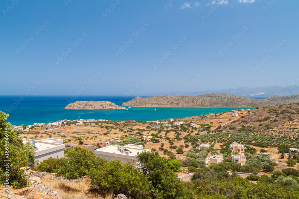 Spinalonga island on Crete, Greece
