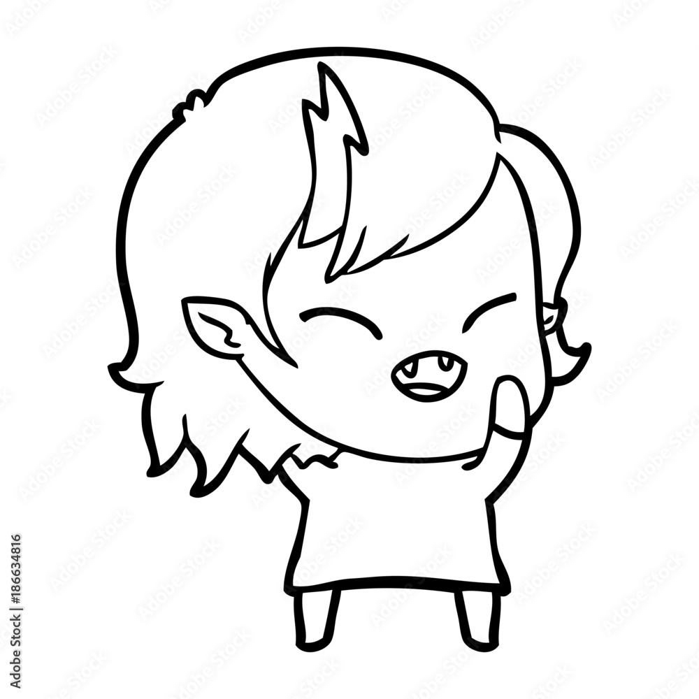cartoon laughing vampire girl cartoon laughing vampire girl