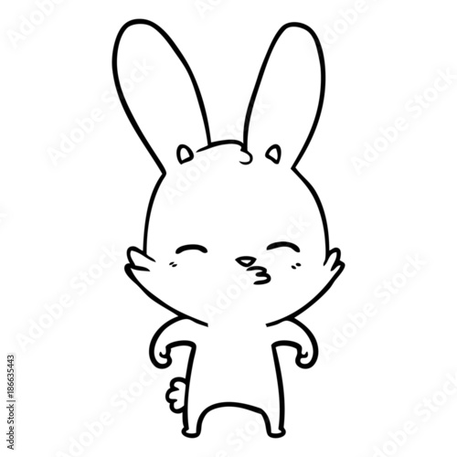 curious bunny cartoon