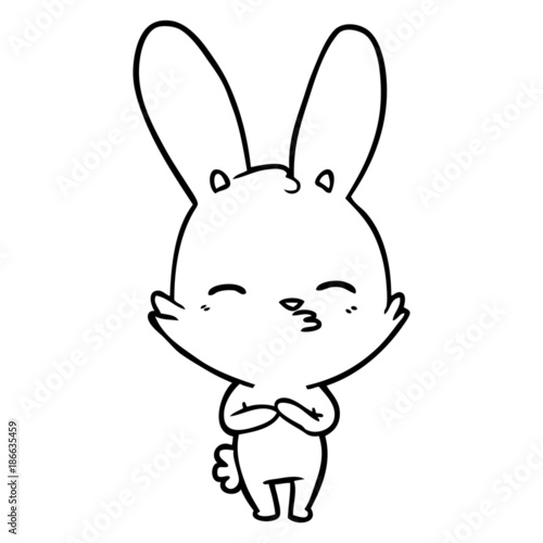 curious bunny cartoon