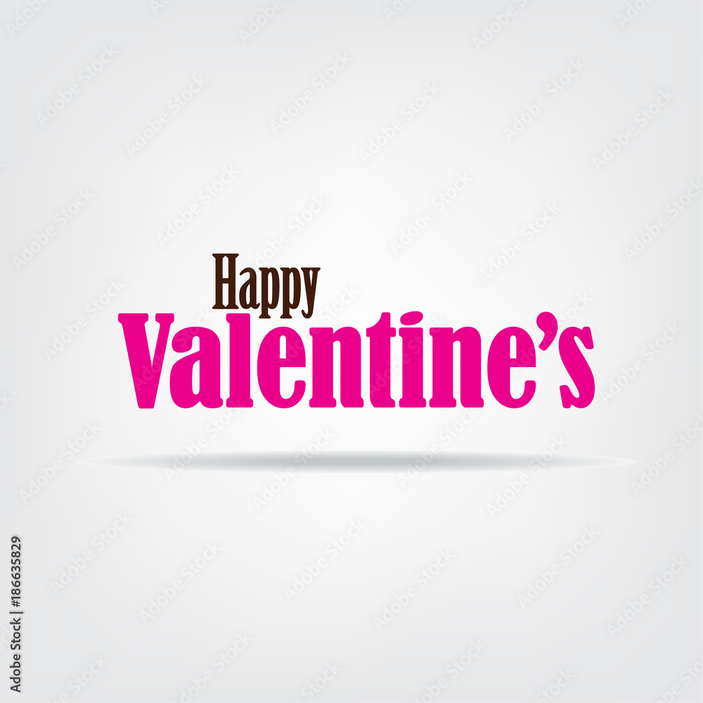 happy valentine's greeting vector design. 
