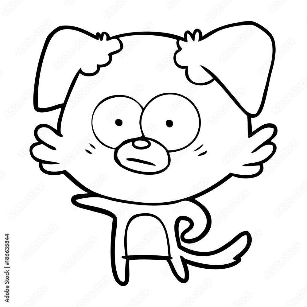 nervous dog cartoon nervous dog cartoon