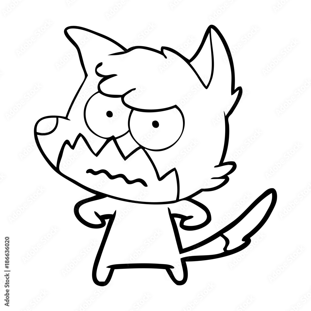 cartoon annoyed fox cartoon annoyed fox