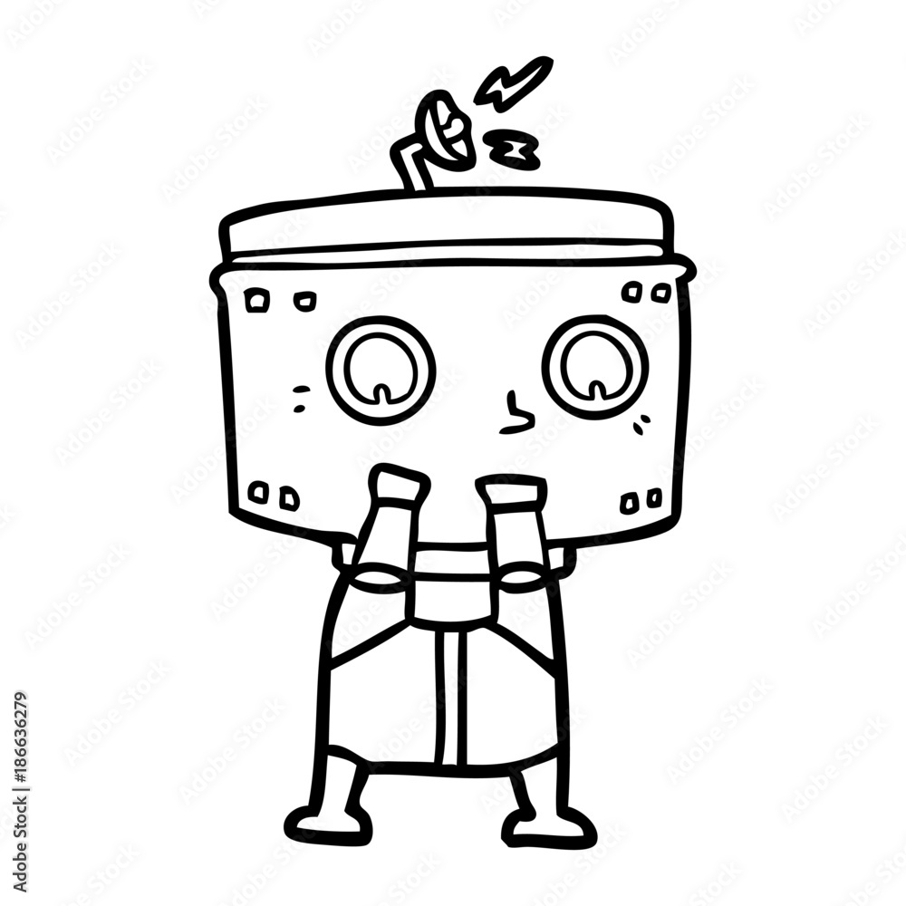 cartoon robot cartoon robot