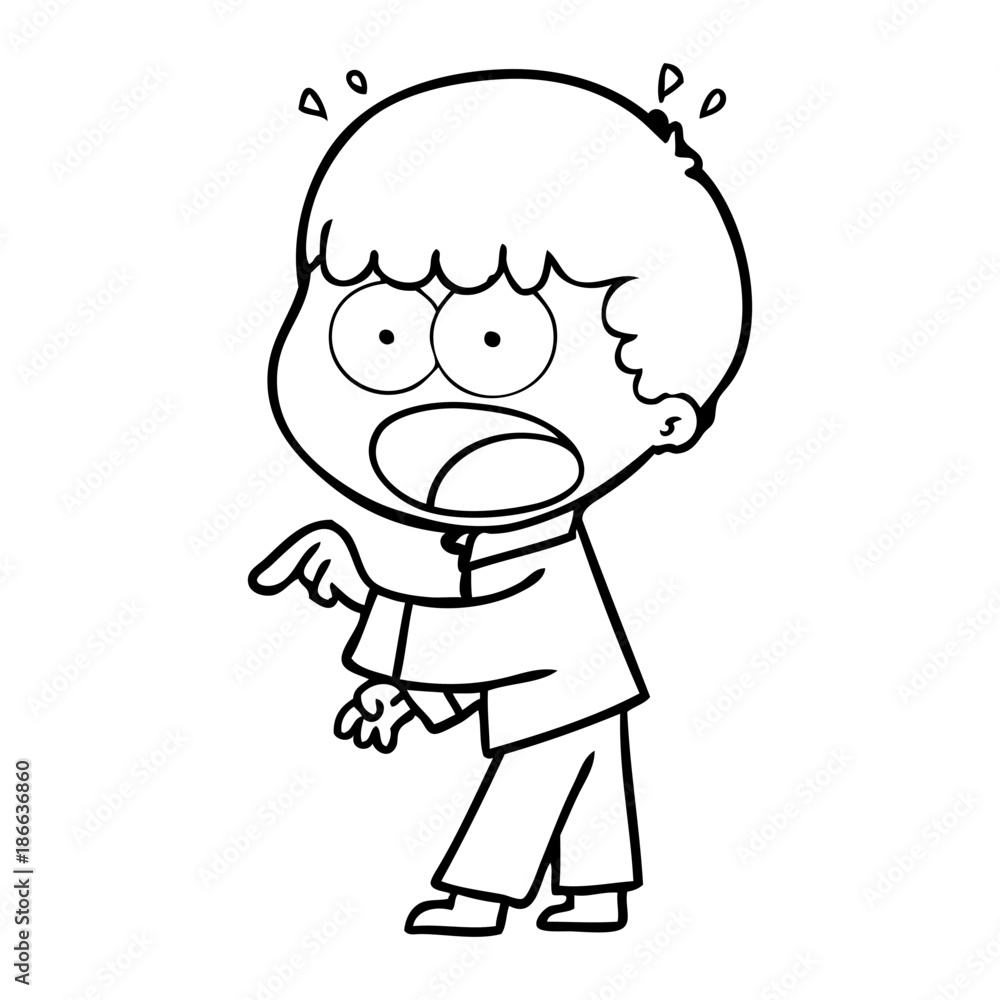 cartoon shocked man pointing cartoon shocked man pointing