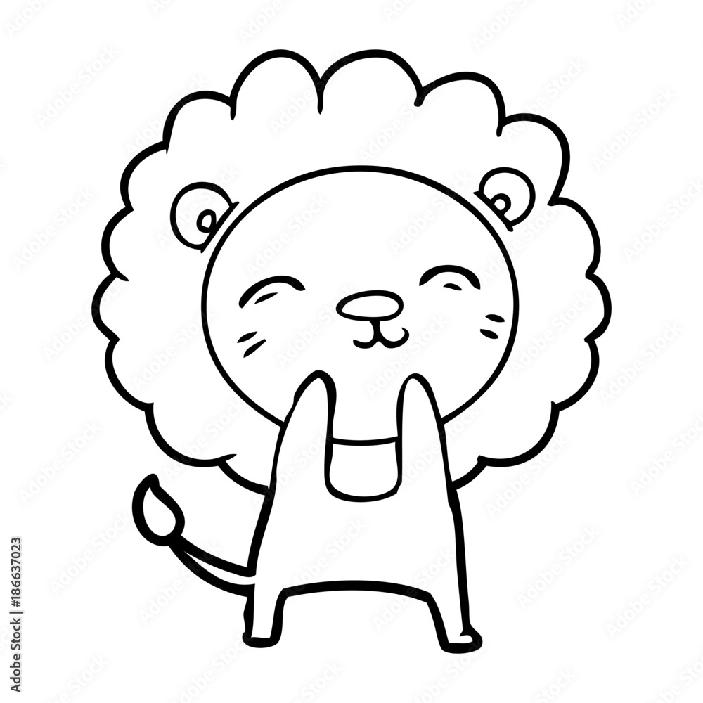 cartoon lion cartoon lion