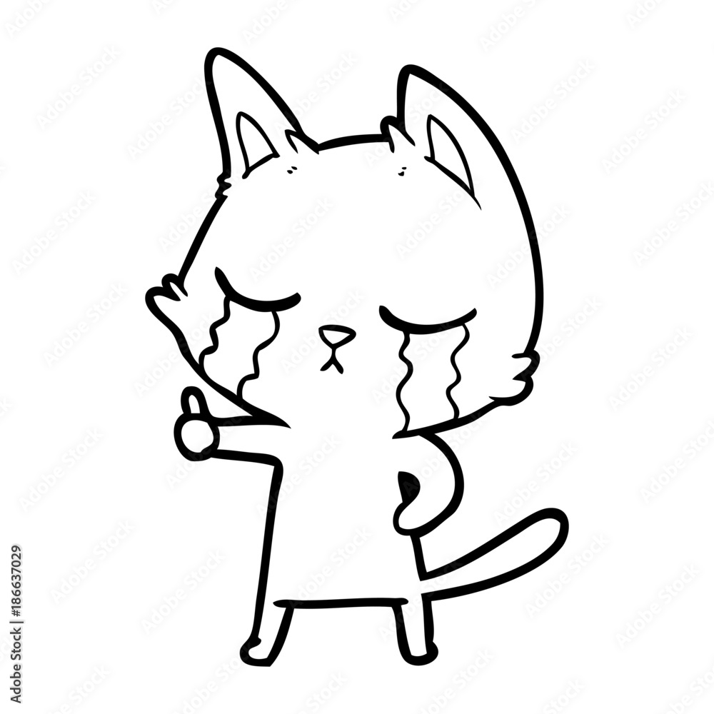crying cartoon cat crying cartoon cat