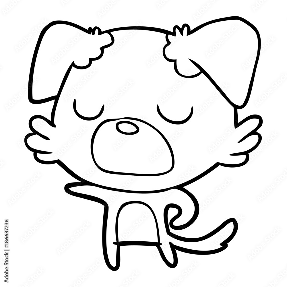 Fototapeta premium cartoon dog