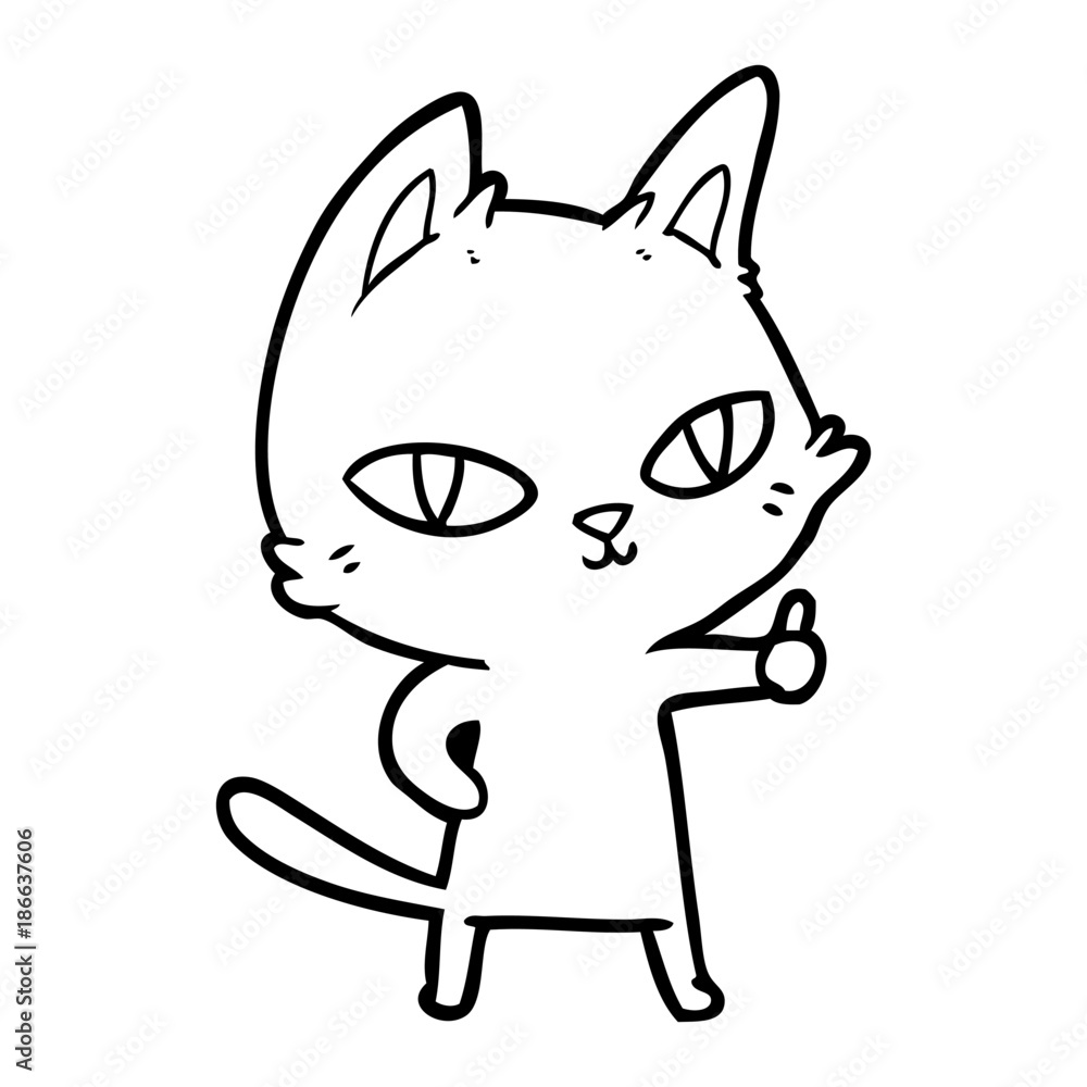 cartoon cat staring cartoon cat staring