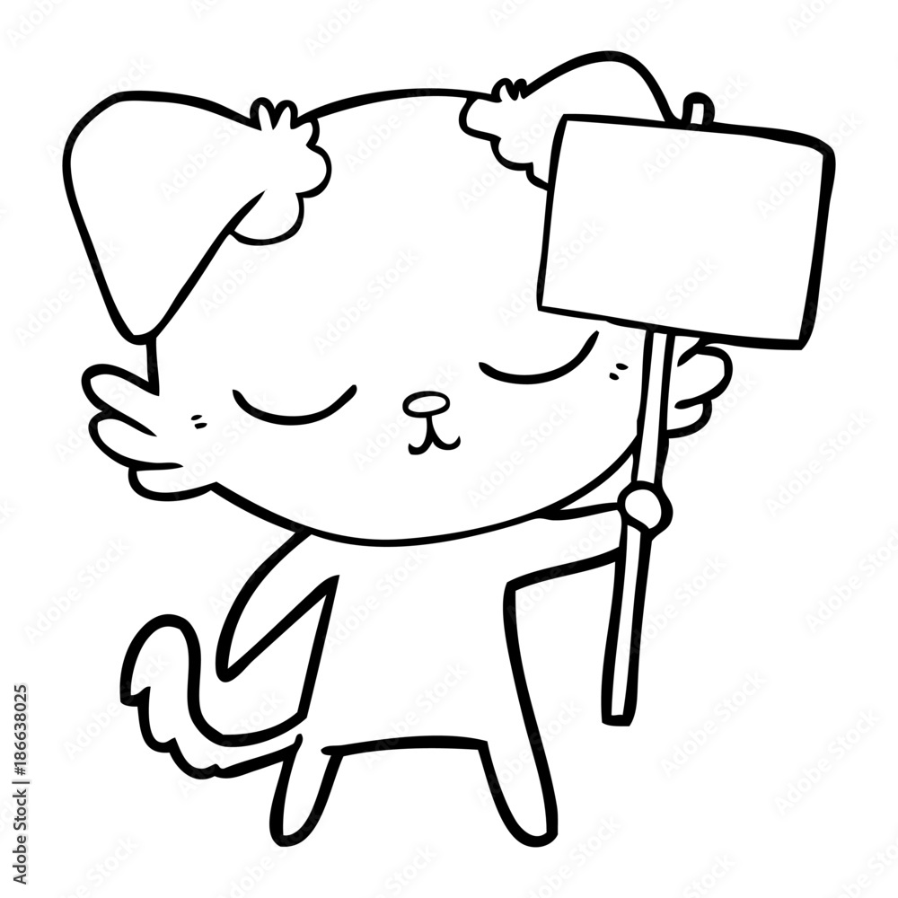 Fototapeta premium cute cartoon dog