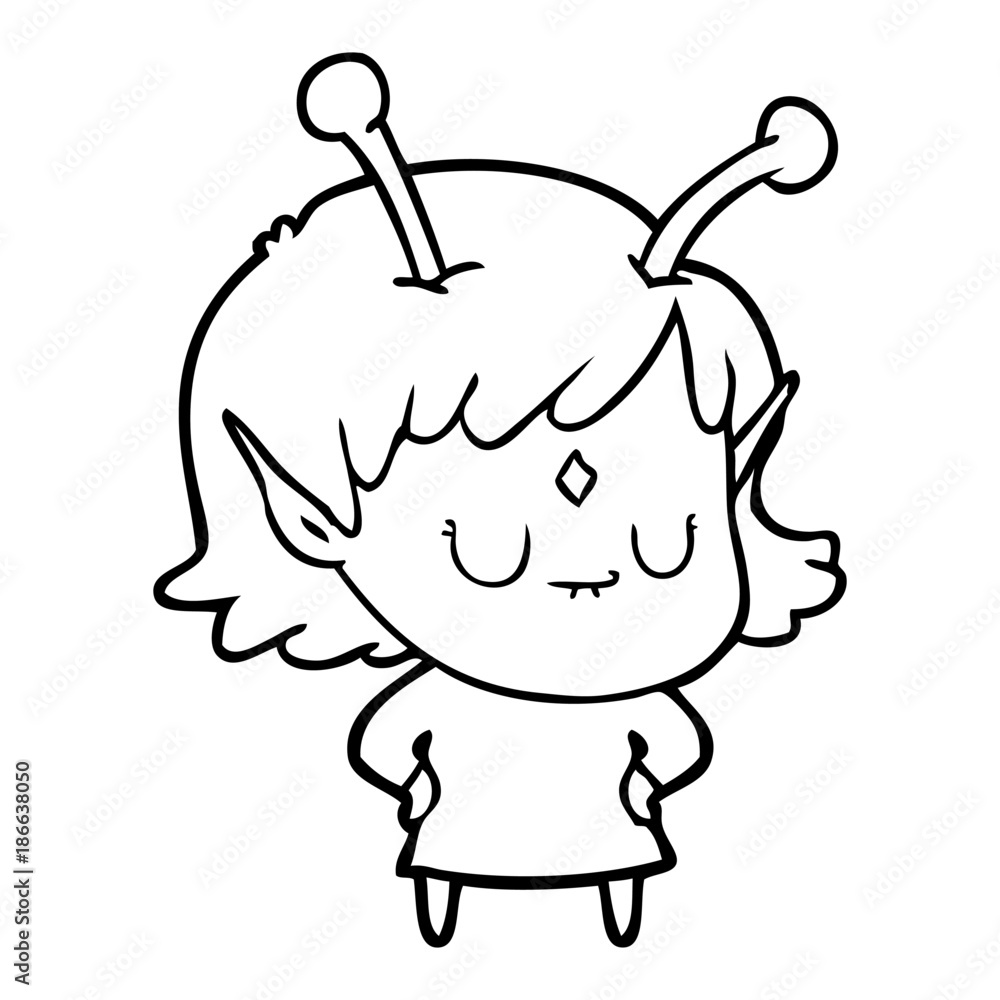cartoon alien girl cartoon alien girl