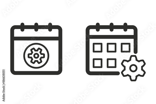 Settings vector icon.