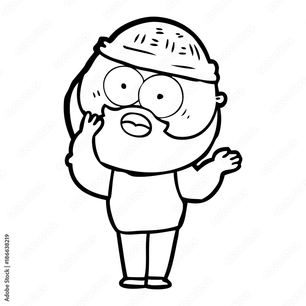 cartoon bearded man cartoon bearded man