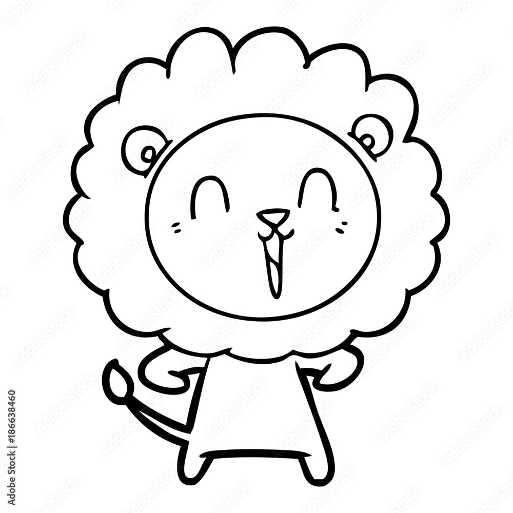 laughing lion cartoon laughing lion cartoon