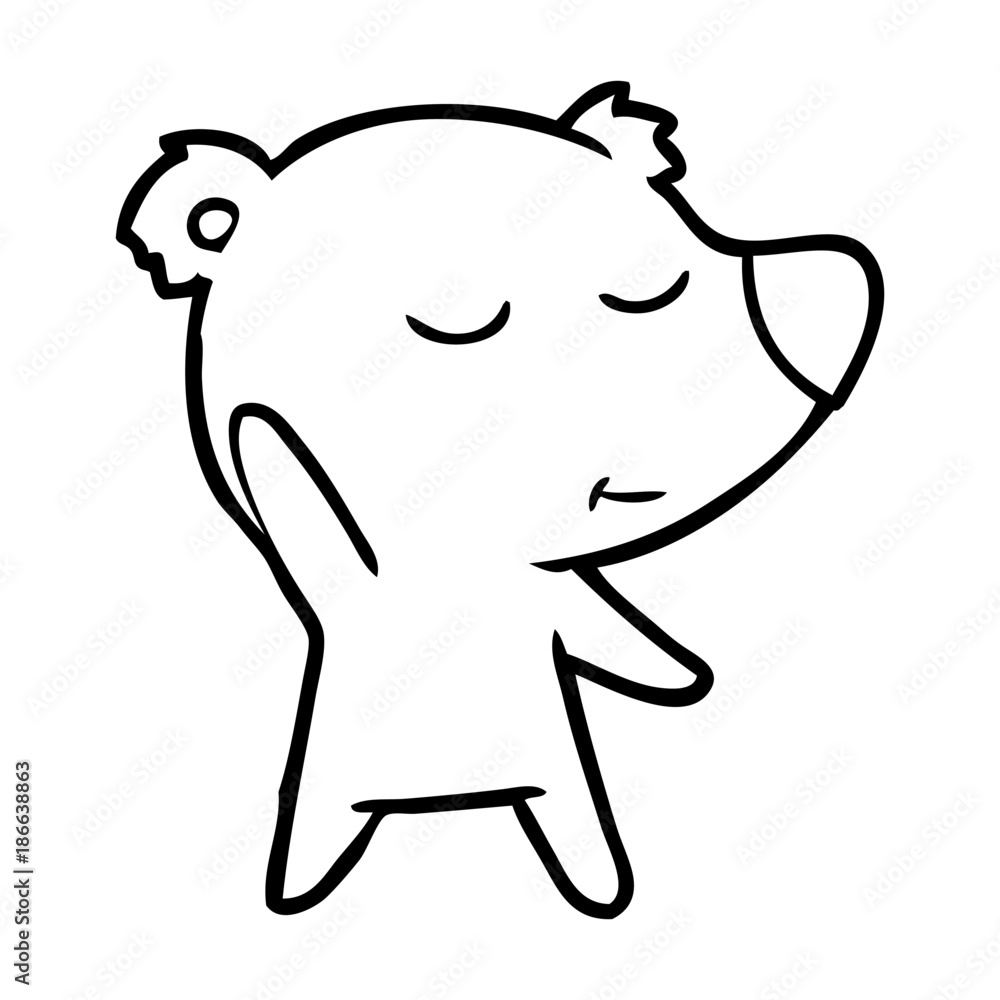 happy cartoon polar bear happy cartoon polar bear