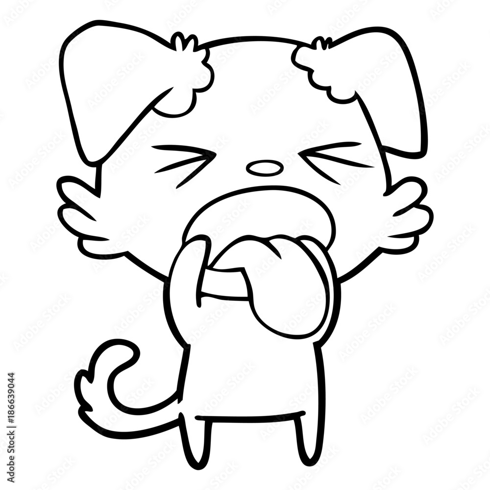 cartoon disgusted dog cartoon disgusted dog
