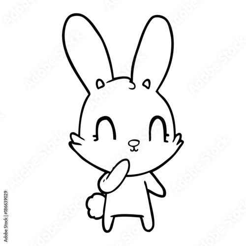 cute cartoon rabbit