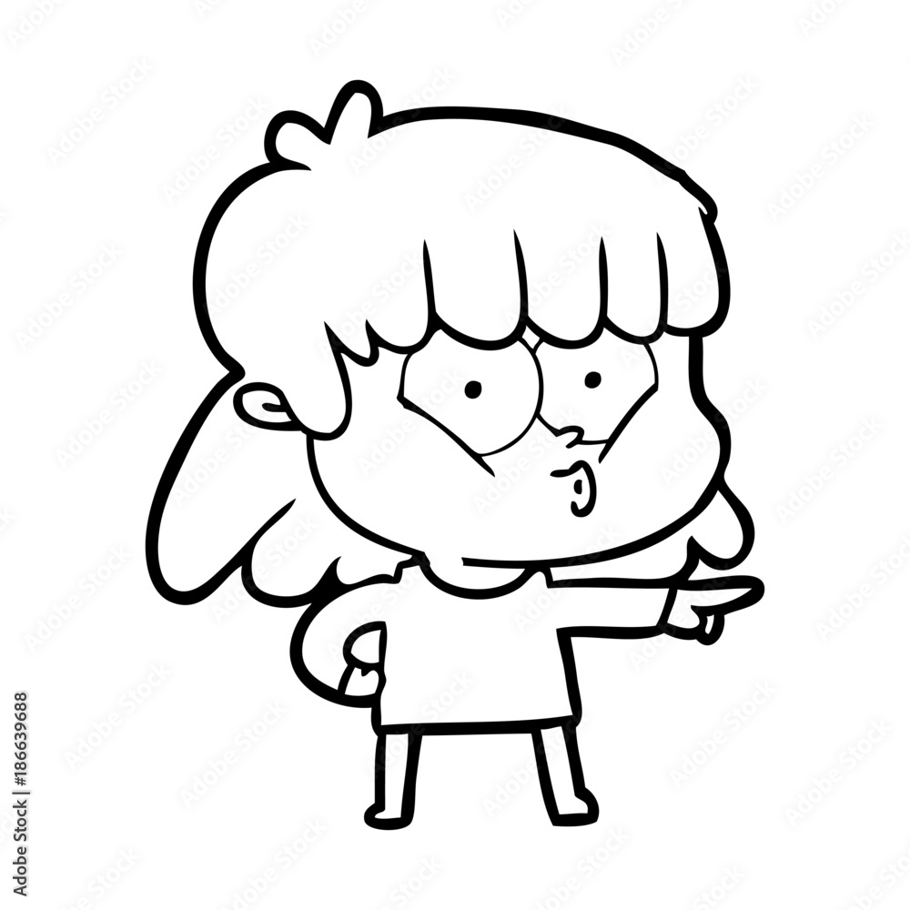 cartoon whistling girl cartoon whistling girl