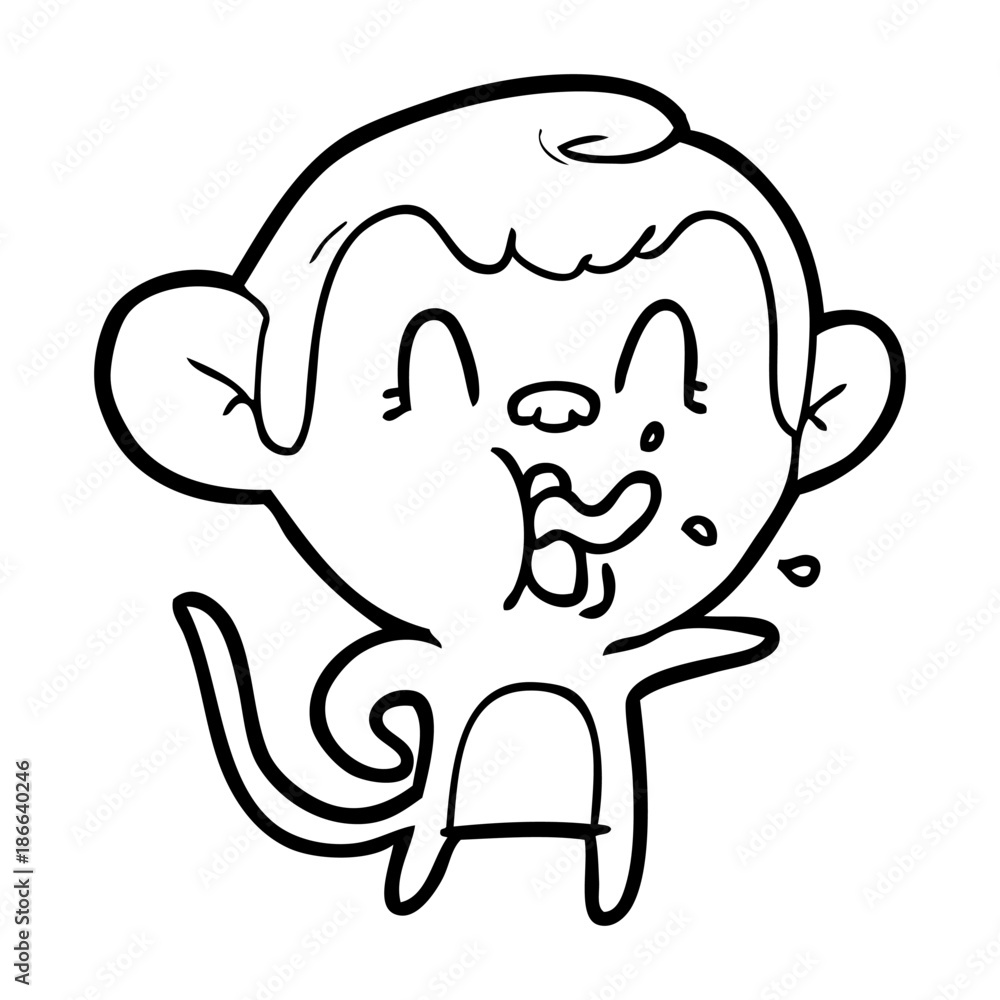 crazy cartoon monkey crazy cartoon monkey