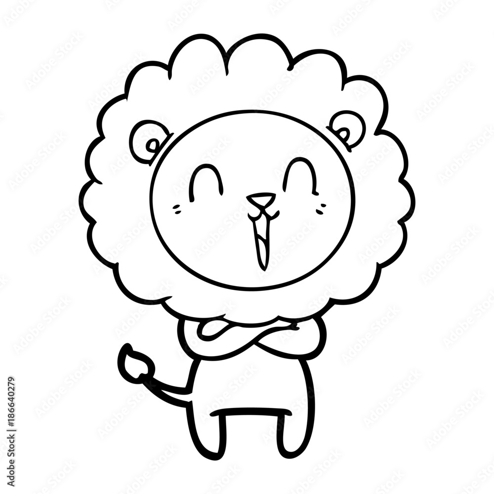 laughing lion cartoon laughing lion cartoon