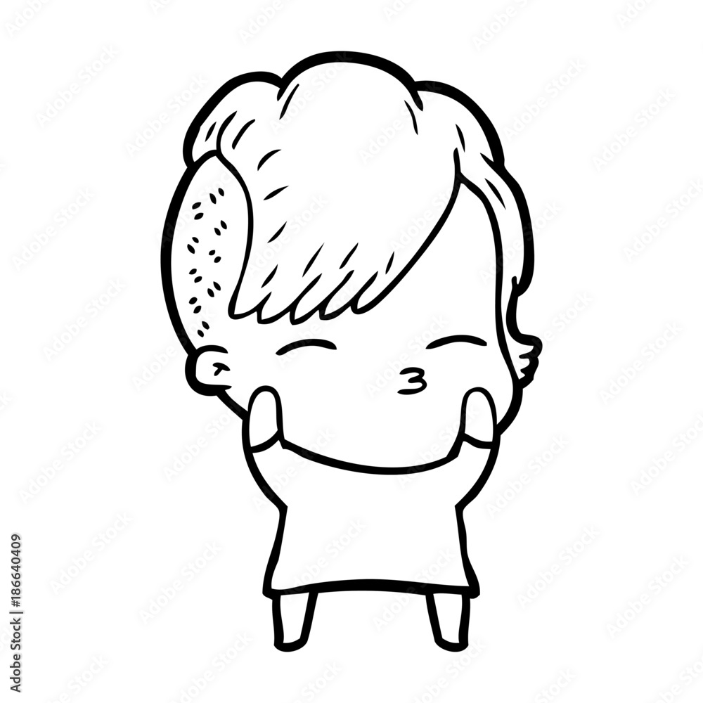 cartoon squinting girl cartoon squinting girl