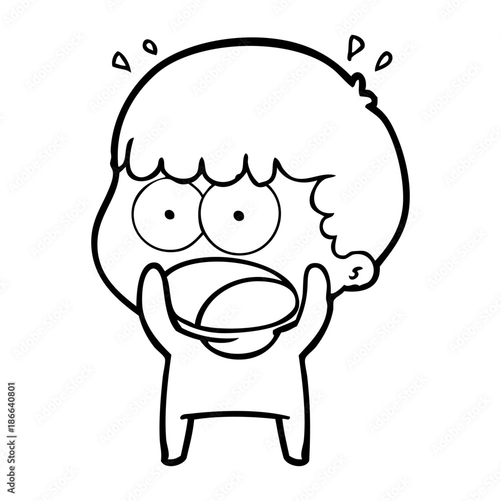 cartoon shocked man cartoon shocked man