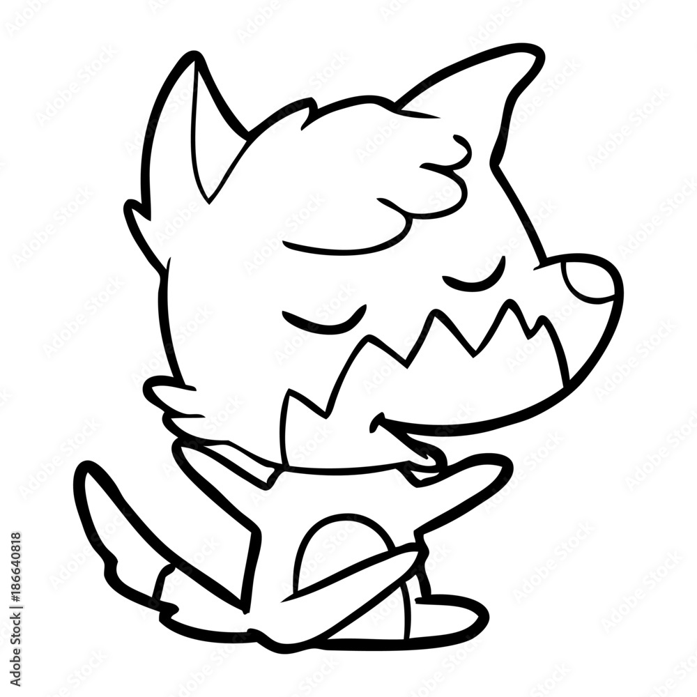 friendly cartoon fox friendly cartoon fox