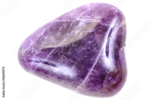violet amethyst isolated