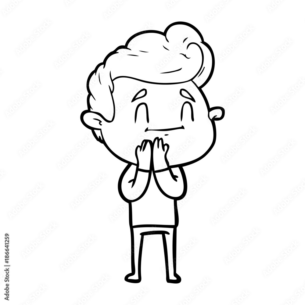 happy cartoon man happy cartoon man