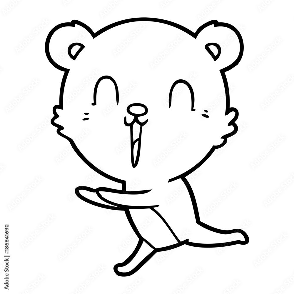 happy cartoon bear happy cartoon bear