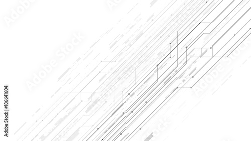 vector white background abstract technology communication data Science