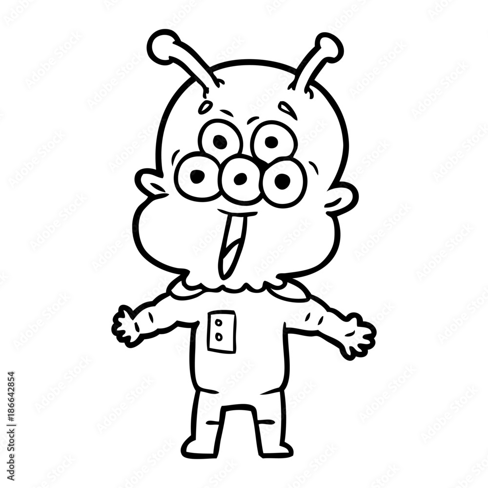 happy cartoon alien happy cartoon alien