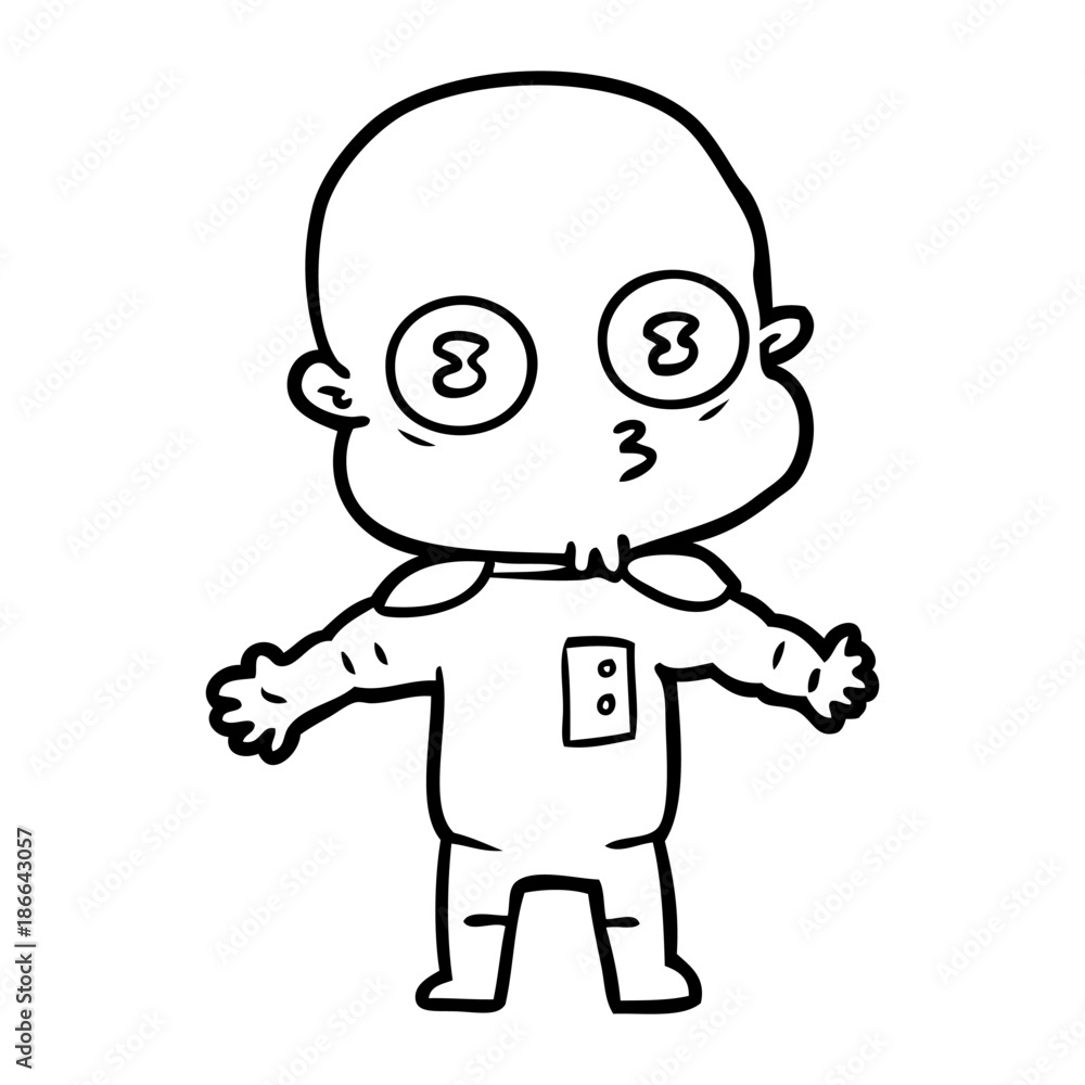 cartoon weird bald spaceman cartoon weird bald spaceman