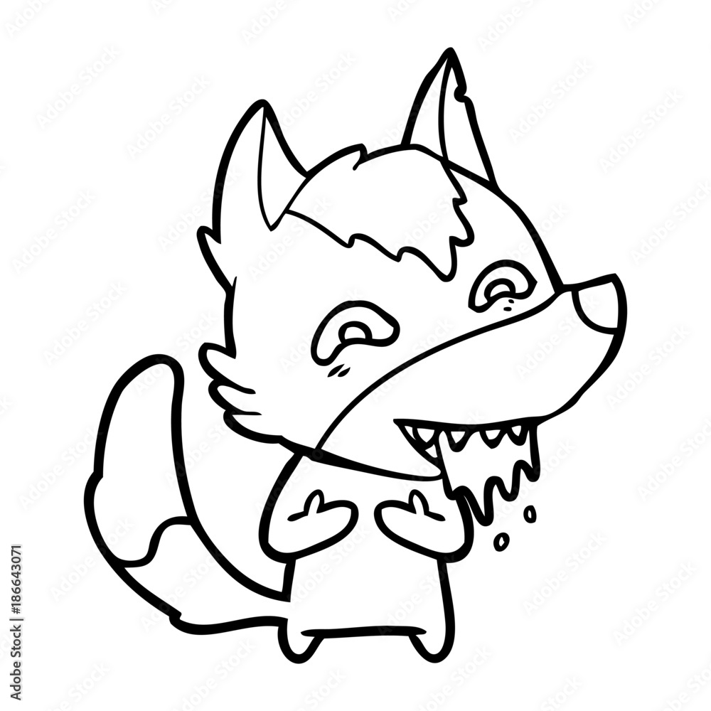cartoon hungry wolf cartoon hungry wolf