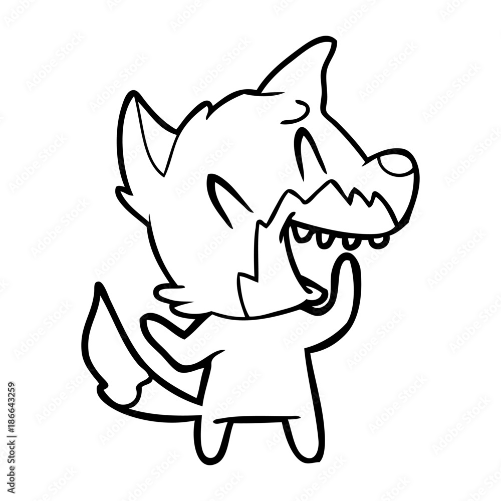 laughing fox cartoon laughing fox cartoon