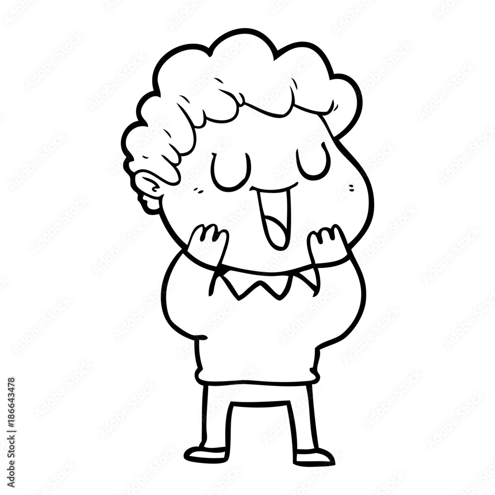 laughing cartoon man laughing cartoon man