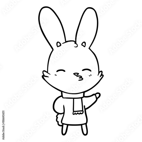 curious bunny cartoon