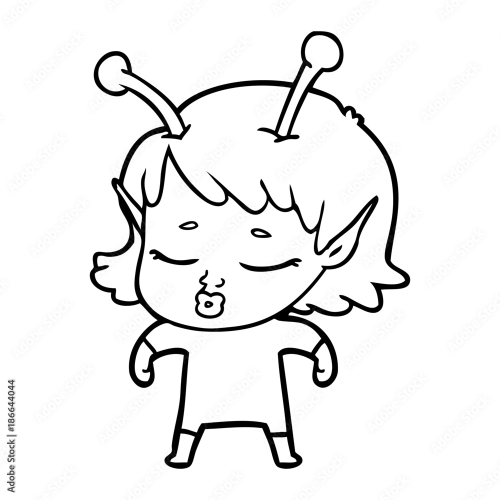 cute alien girl cartoon cute alien girl cartoon