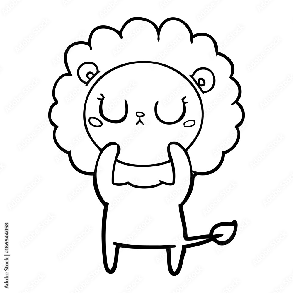 cartoon lion