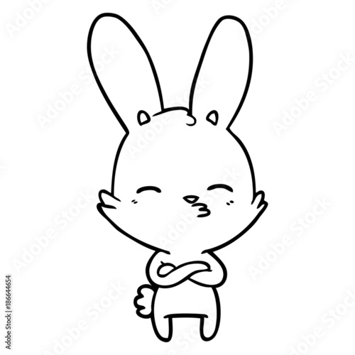 curious bunny cartoon
