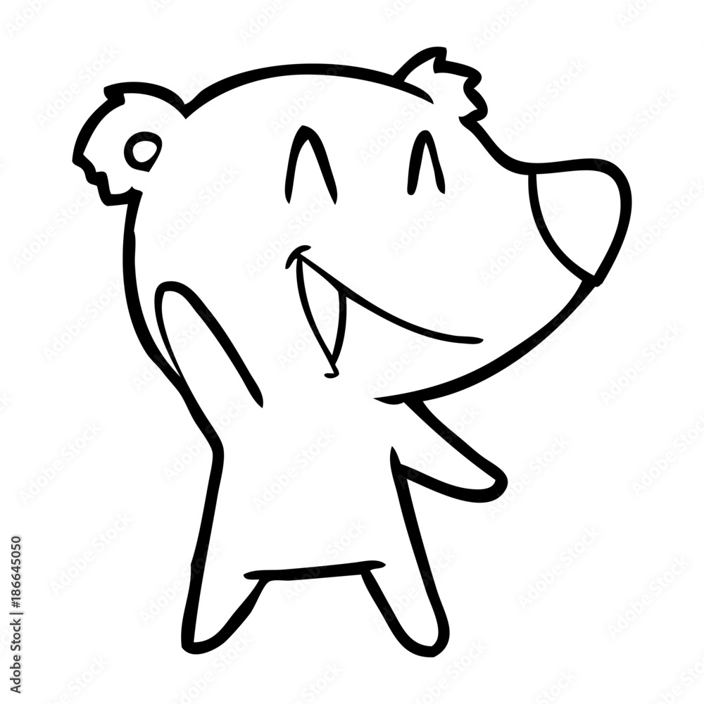 laughing bear cartoon